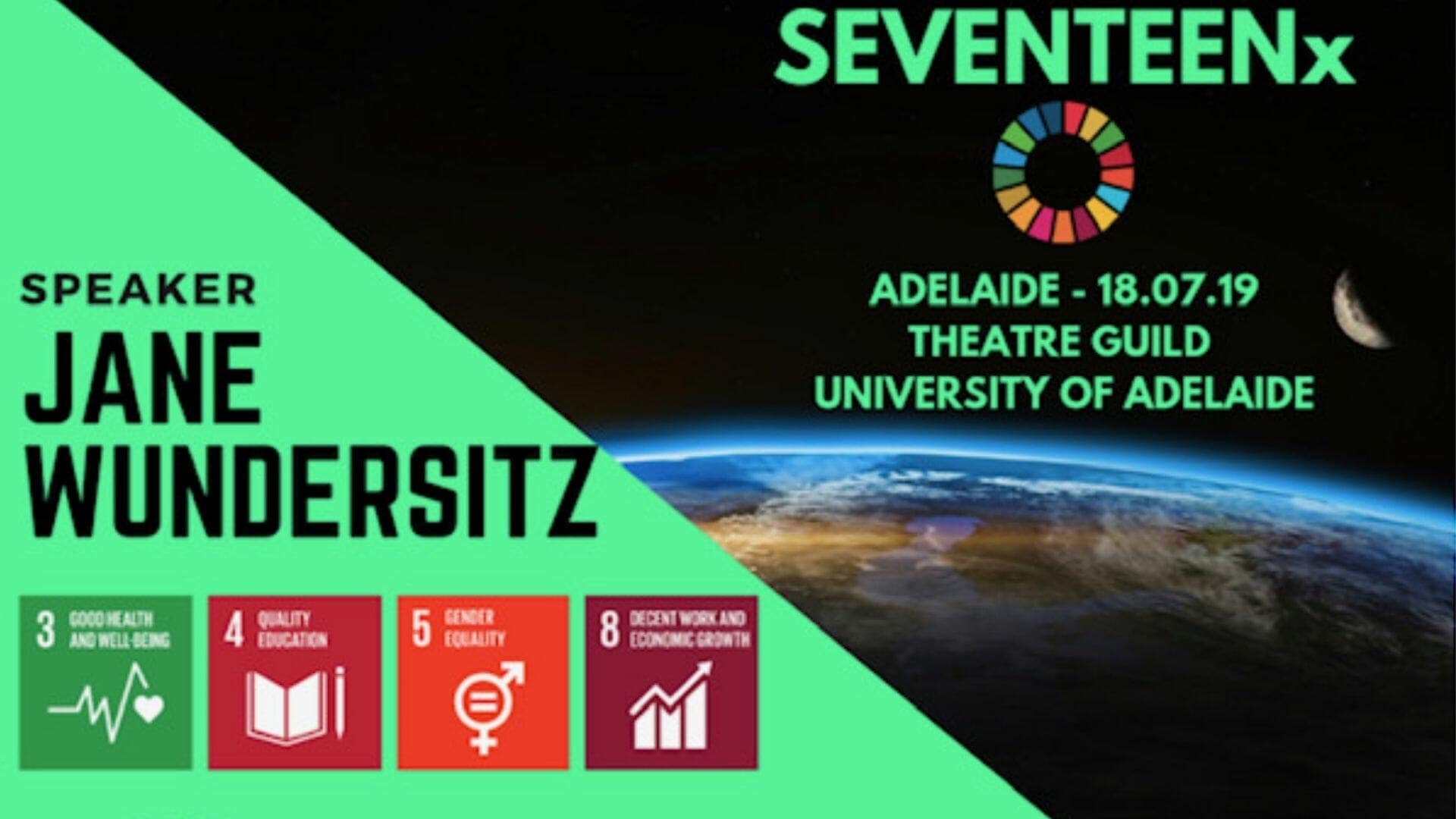 Sustainable Development Goals Keynote speaker Jane Wundersitz
